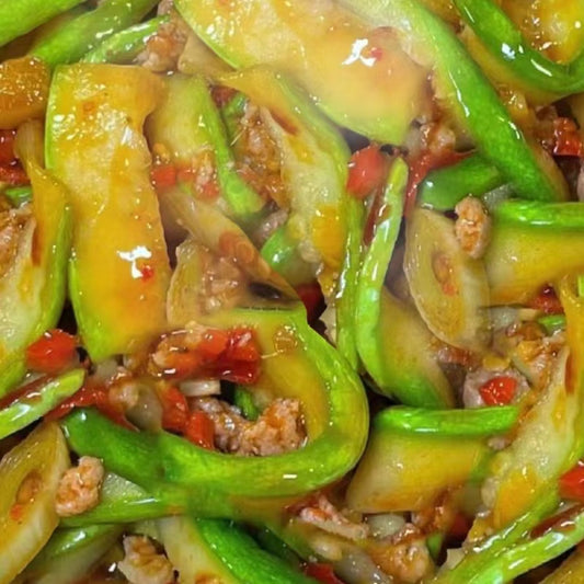 8月21日周五（G餐）精品菜：肉沫炒角瓜