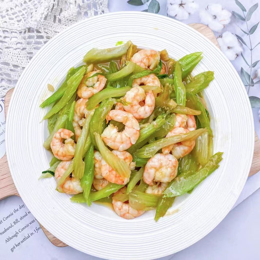 8月19日周三（I餐）精品菜：西芹炒虾仁