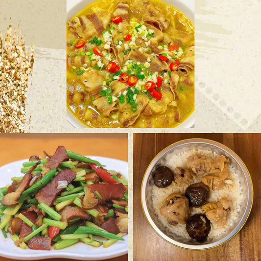 8月21日周五（C餐）精致小餐：金汤肥牛🌶️    时蔬炒腊味     香菇滑鸡钵仔饭（2钵）